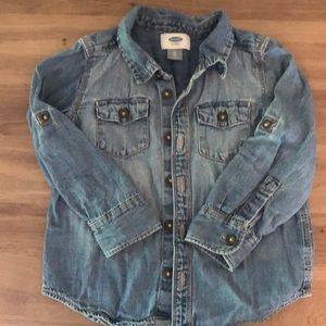 Old Navy Denim Button Down Shirt